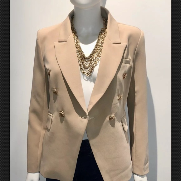 BALMAIN STYLE BURGUNDY VELVET BLAZER - Picture 8 of 8